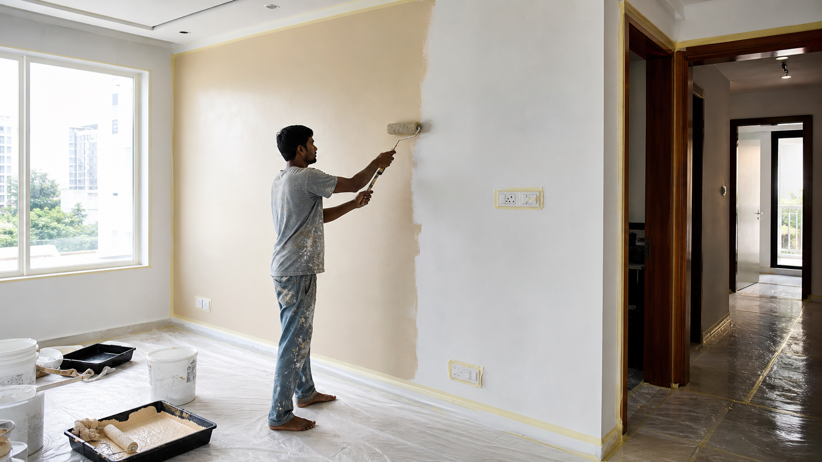 Luxury Interior Wall Emulsion & Velvet Smooth Silk Finishing